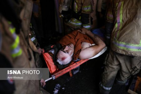 آتش سوزی و انفجار در مرکز درمانی سینا اطهر