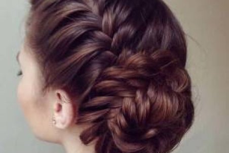 آرایش و زیبایی آموزش بافت مو جمع شده پشت سر با عکس