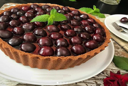 طرز تهیه چیز تارت گیلاس