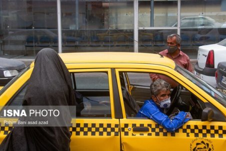 برخورد سازمان تاکسیرانی با رانندگان بدون ماسک
