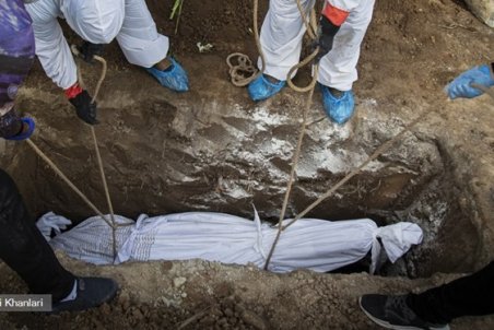 ﻿ دفن ۲۳۴ بیمار مبتلا به کرونا طی دو روز گذشته در بهشت‌زهرا(س)