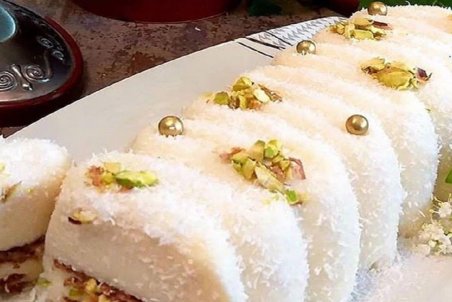 طرز تهیه دسر نارگیل با مغز بیسکویت