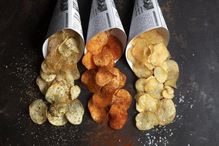 طرز تهیه انواع چیپس سیب زمینی خانگی