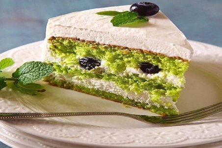 طرز تهیه کیک پسته و بلوبری