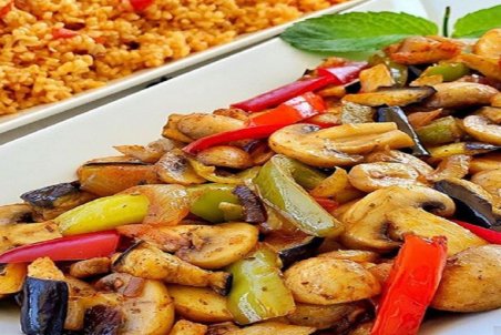 طرز تهیه خوراک قارچ و بادمجان
