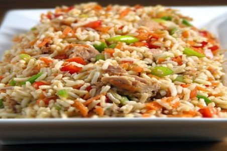 طرز تهیه گوجه پلو با تن ماهی