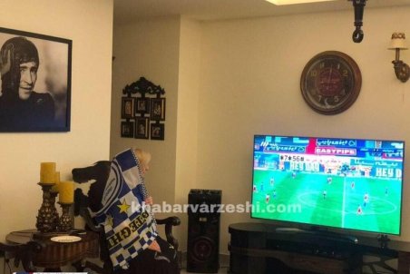 (عکس) دربی، اشک همسر حجازی را هم درآورد