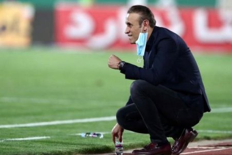 فرافکنی سرمربی پرسپولیس پس از شکست در دربی حذفی / عکس