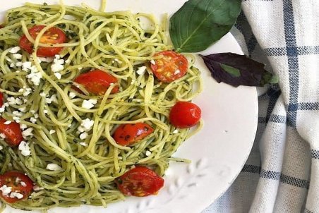 پاستای ریحان یک شام خوشمزه و فوری + دستور تهیه