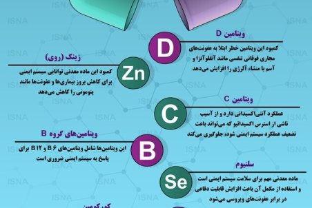 اینفوگرافیک / مکمل‌های مفید برای تقویت سیستم ایمنی بدن