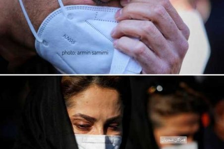 تصاویری از اشک‌های همایون و مژگان شجریان