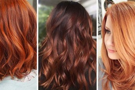 رنگ مو مسی در فصل پاییز