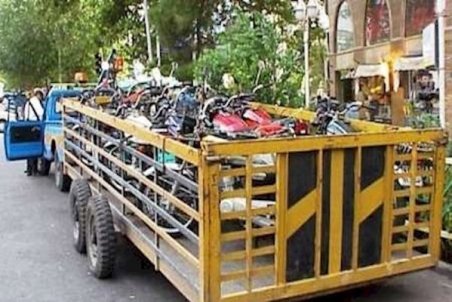 بخشودگی ۴۰ درصدی هزینه پارکینگ موتورسیکلت های توقیفی در همدان