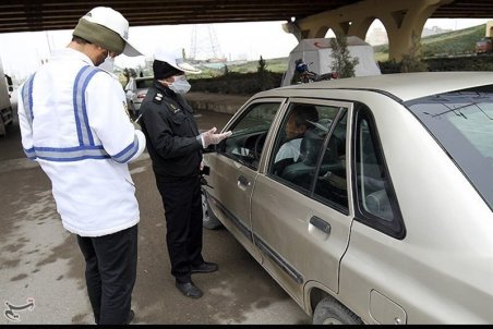جریمه بیش از ۶ هزار خودرو در تهران به دلیل عدم استفاده سرنشین از ماسک