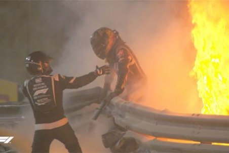 اولین تصاویر از تصادف وحشتناک راننده فرمول یک