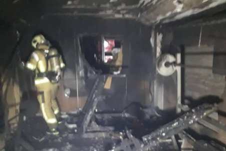 تهران| نجات ۳۵ نفر در آتش‌سوزی ساختمان اداری + تصاویر