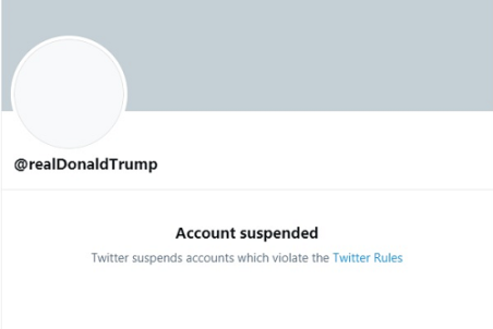 توئیتر ترامپ به صورت دائمی مسدود شد!
