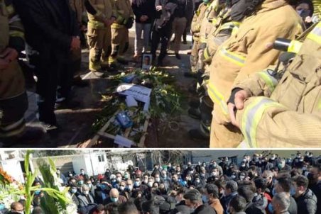 مراسم تشییع محمد بزرگی، چترباز معروف