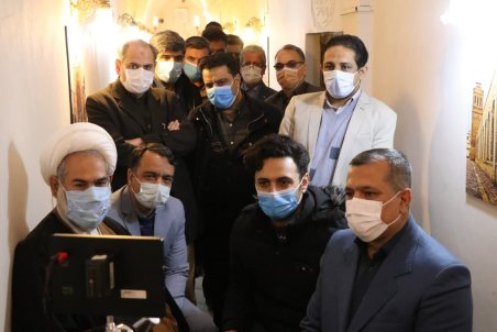 بازديد فرماندار،شهردار سمنان و مدير کل صدا و سيماي مرکز سمنان از مراحل ساخت فيلم سينمايي "داستان عامه پسند"