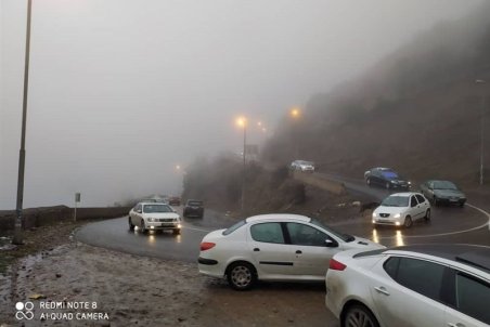 جاده چالوس مسدود شد/کاهش تردد در جاده‌های کشور