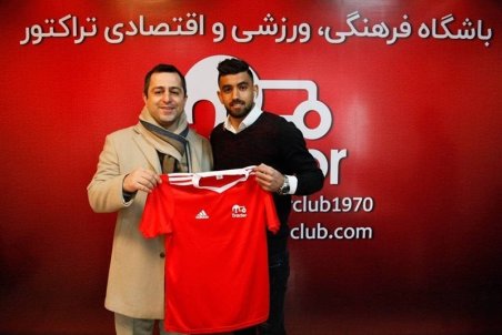 پیمان بابایی به تراکتور پیوست