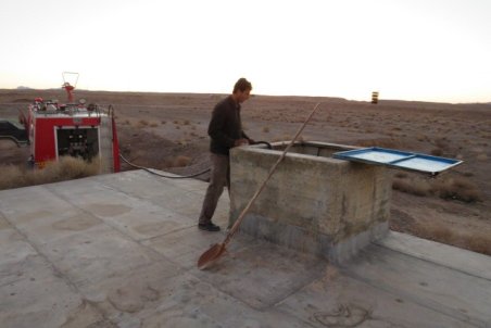 شستشوی مخازن آب شهر جندق