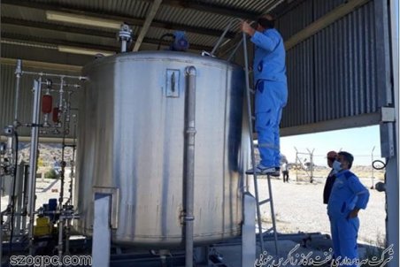 نصب سیستم هیدروژن سولفوره زدا بر روی چاه شماره ۱۶ میدان گازی شانول