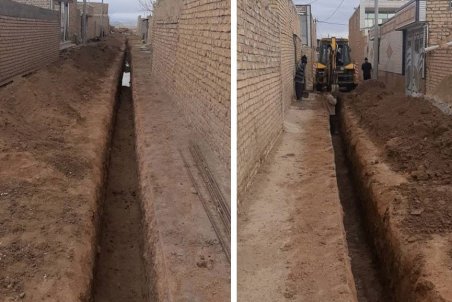 اصلاح 830 متر شبکه توزیع آب روستای کفرود