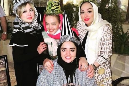 بازیگران در جشن تولد نرگس محمدی/ عکس