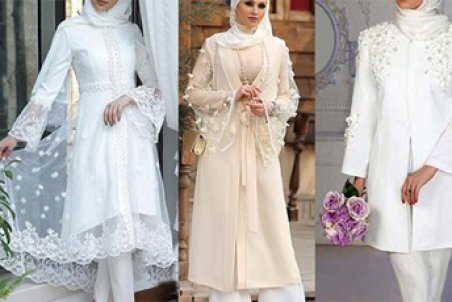 ست لباس و مانتو سفید