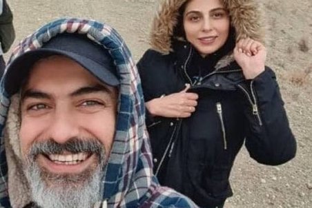 عکس| سلفی مهدی پاکدل به همراه رعنا آزادی ور