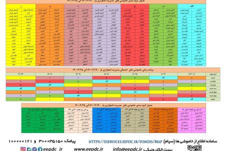 برنامه قطعی برق اصفهان یکشنبه 20 تیر ۱۴۰۰