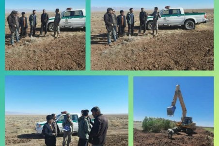 خلع ید بیش از 17/5هکتار اراضی ملی طی تیرماه 1400 در شهرستان نیشابور