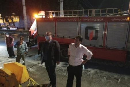 عملیات شبانه برای تعریض معابر پرترافیک شهر آمل