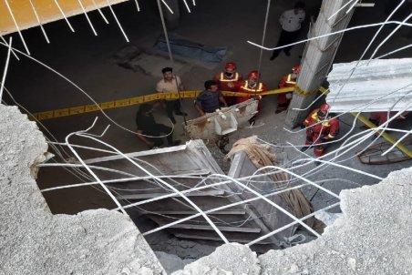 فوت دو نفر در حادثه سقوط در یک پروژه ساختمانی ۲۰ طبقه+تصاویر