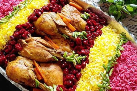 طرز تهیه آلبالو پلو مجلسی + فیلم