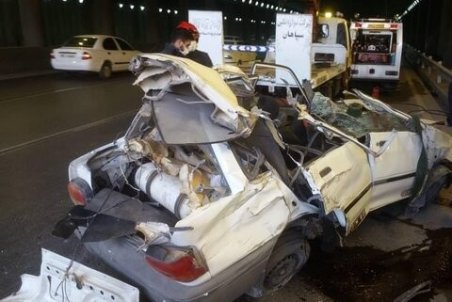 واژگونی هولناک پراید مرگ نوجوانی را رقم زد+ عکس