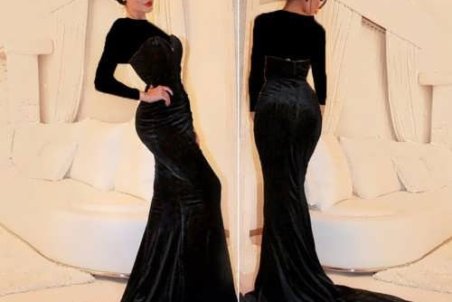 مدل پیراهن مخمل مجلسی