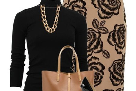 ست پاییزی و زمستانی زنانه با دامن