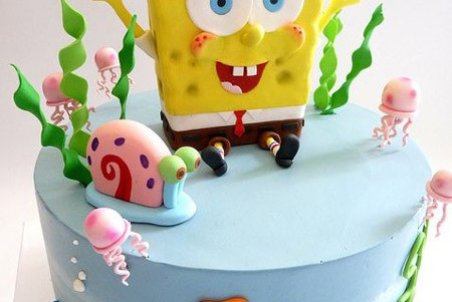 مدل های کیک تولد باب اسفنجی