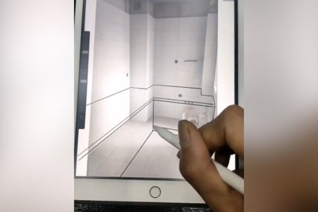 آموز‌ش طراحی چیدمان آشپزخانه در یک دقیقه + فیلم