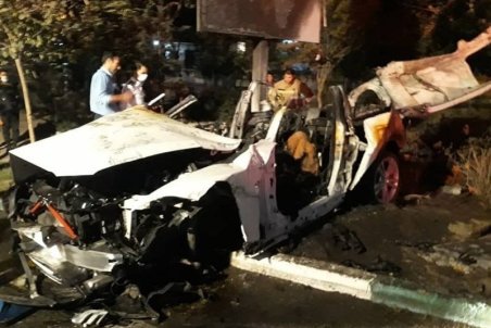 مرگ تلخ سرنشینان BMW میان شعله‌های آتش + تصاویر