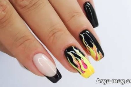 مدل های طراحی ناخن آتشی