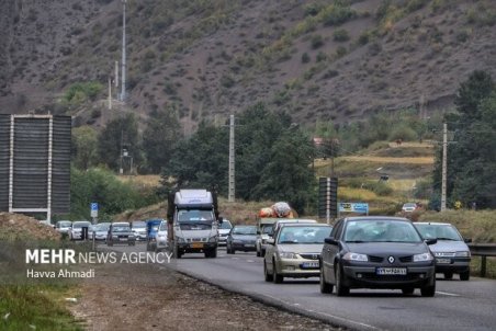 وضعیت ترافیک در محور هراز سنگین است