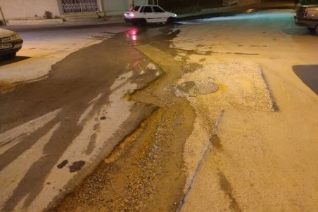 زخم کاری آب وفاضلاب بر خیابانهای شهر یاسوج