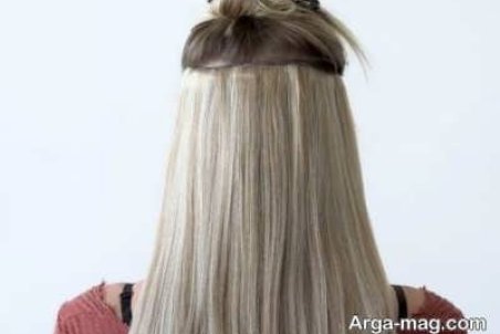 نحوه رنگ کردن موهای اکستنشن شده