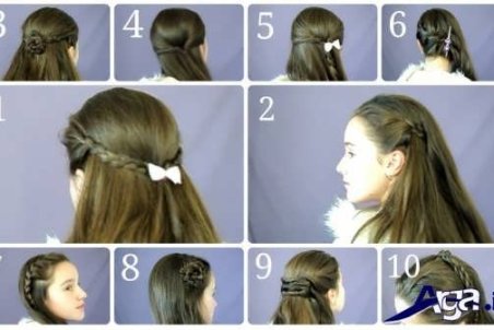 آموزش تصویری آرایش مو در منزل