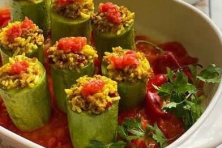 طرز تهیه دلمه کدو سبز