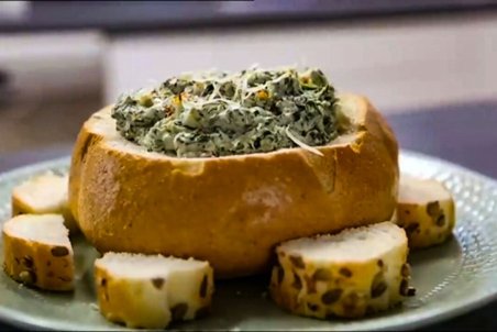 طرز تهیه دیپ اسفناج + فیلم