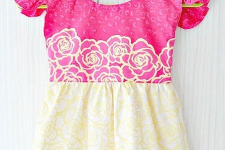 آموزش تصویری دوخت پیراهن دخترانه